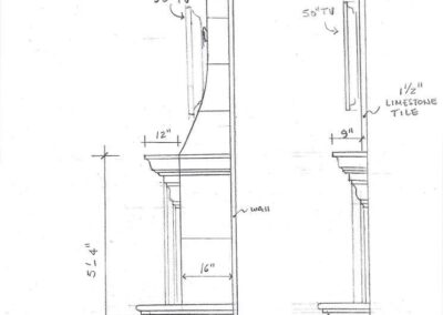 Custom Design Stone Architectural Elements Sketch