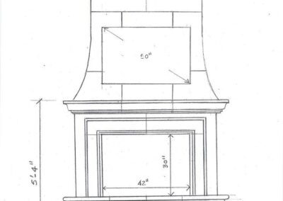 Custom Design Stone Architectural Elements Sketch