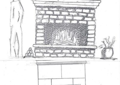 Custom Design Stone Architectural Elements Sketch