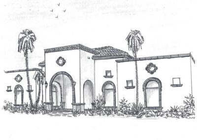 Custom Design Stone Architectural Elements Sketch