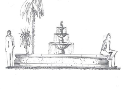 Custom Design Stone Architectural Elements Sketch