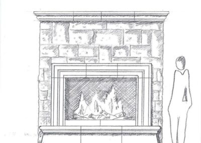 Custom Design Stone Architectural Elements Sketch