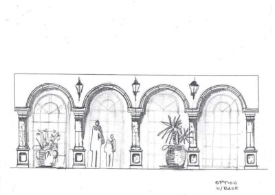 Custom Design Stone Architectural Elements Sketch