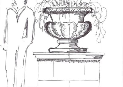 Custom Design Stone Architectural Elements Sketch