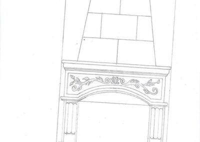 Custom Design Stone Architectural Elements Sketch