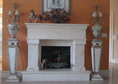 Custom Natural Stone Fireplace