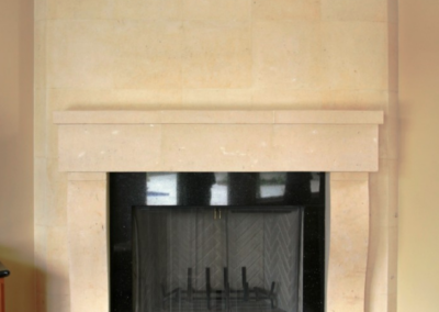 Custom Natural Stone Fireplace