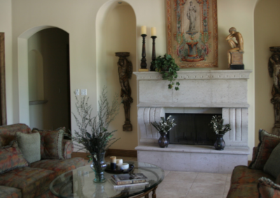 Custom Natural Stone Fireplace