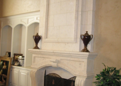 Custom Natural Stone Fireplace