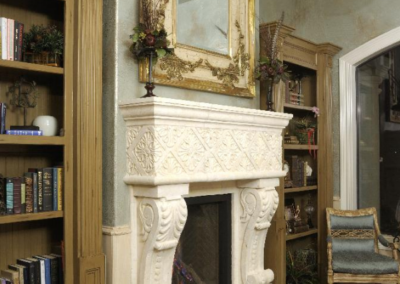 Custom Natural Stone Fireplace