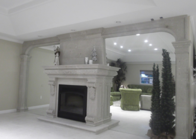 Custom Natural Stone Fireplace