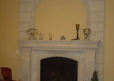 Custom Natural Stone Fireplace