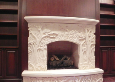 Custom Natural Stone Fireplace