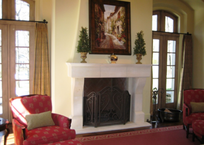 Custom Natural Stone Fireplace