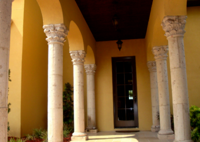 Custom Natural Stone Columns