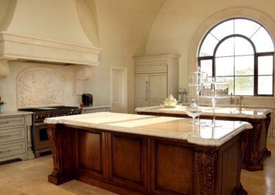 Custom Natural Stone Range Hood