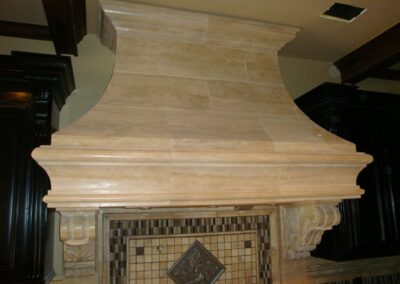 Custom Natural Stone Range Hood