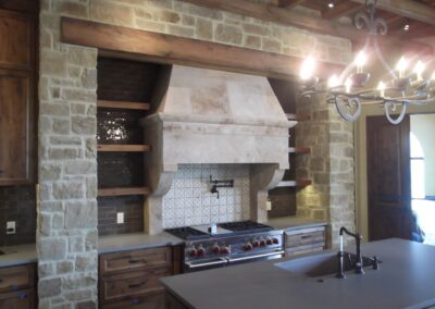 Custom Natural Stone Range Hood