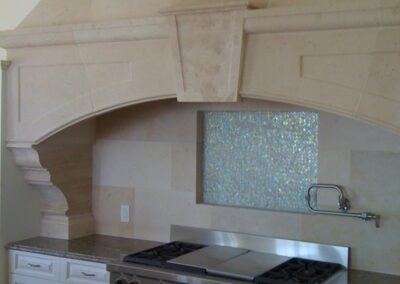 Custom Natural Stone Range Hood